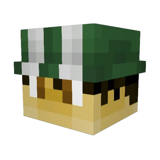 DarthManny Minecraft avatar head, 3D render
