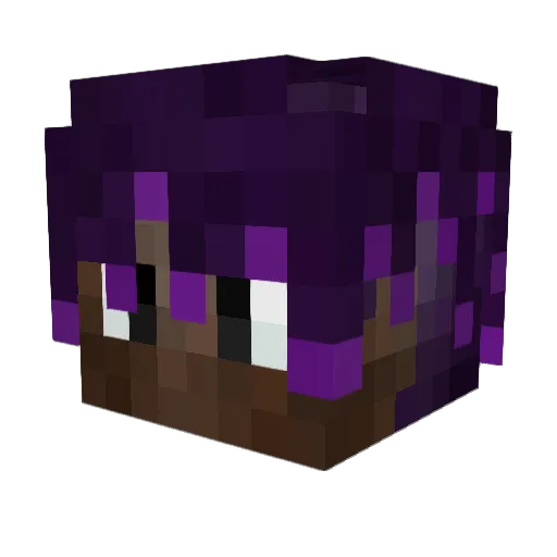 DarthMarx Minecraft avatar head, 3D render
