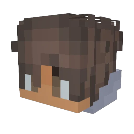 DarthMoogs Minecraft avatar head, 3D render