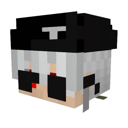 DarthMound Minecraft avatar head, 3D render