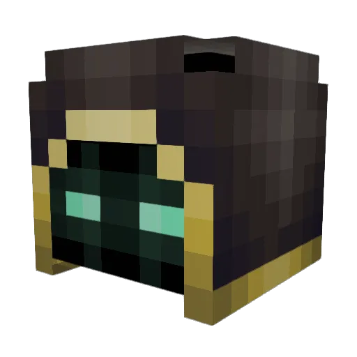 DarthNum Minecraft avatar head, 3D render