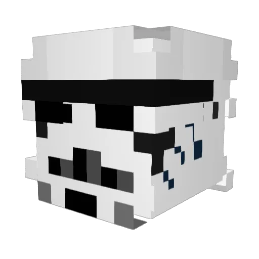DarthSalim Minecraft avatar head, 3D render