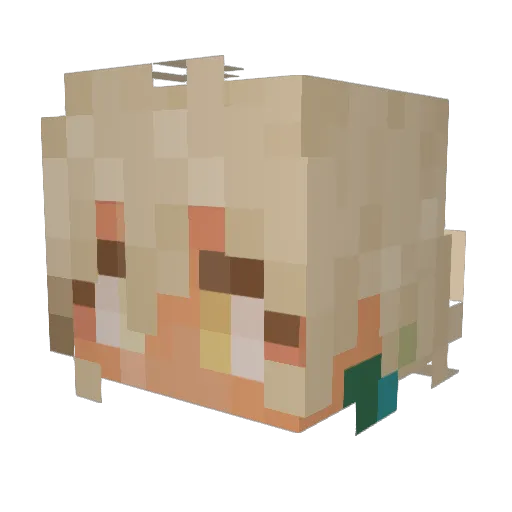 DarthShxdo Minecraft avatar head, 3D render