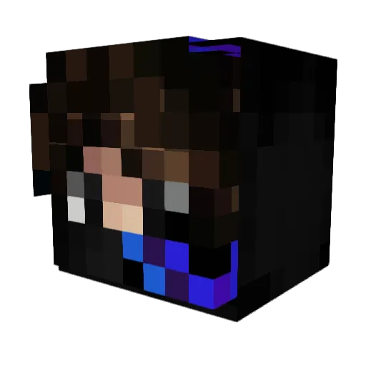 DarthSidious25 Minecraft avatar head, 3D render