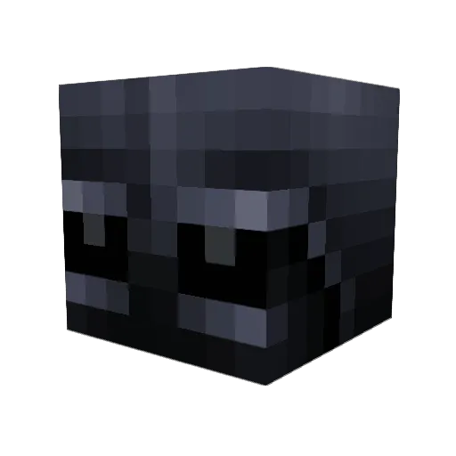 DarthToco Minecraft avatar head, 3D render