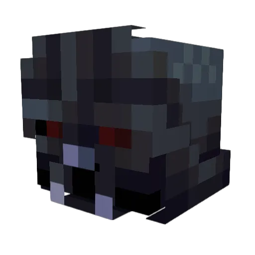DarthTrollz Minecraft avatar head, 3D render