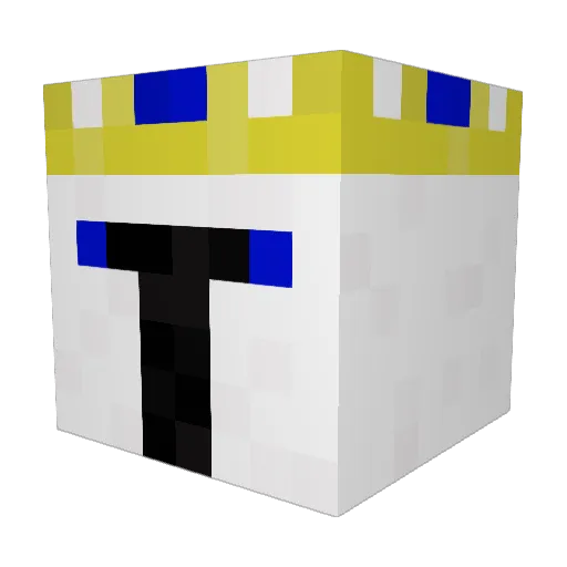 DarthWader158 Minecraft avatar head, 3D render