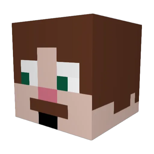 Darth_Bane Minecraft avatar head, 3D render