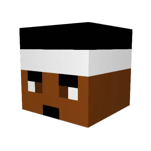 Darth_Crusade Minecraft avatar head, 3D render