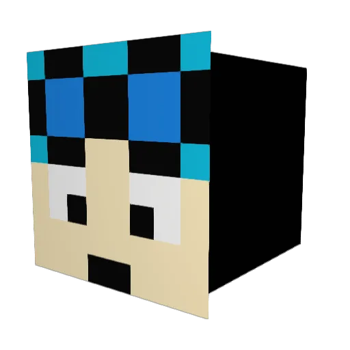 Darth_Ender Minecraft avatar head, 3D render