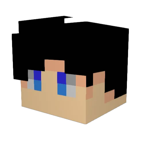 Darth_Fire Minecraft avatar head, 3D render