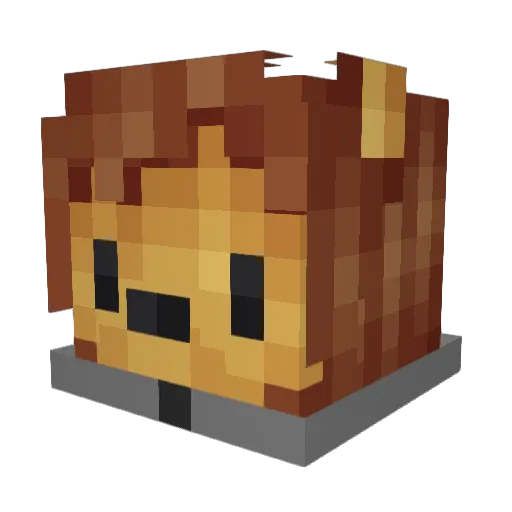 Darth_Hans Minecraft avatar head, 3D render