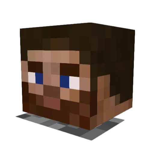 Darth_Jktu Minecraft avatar head, 3D render