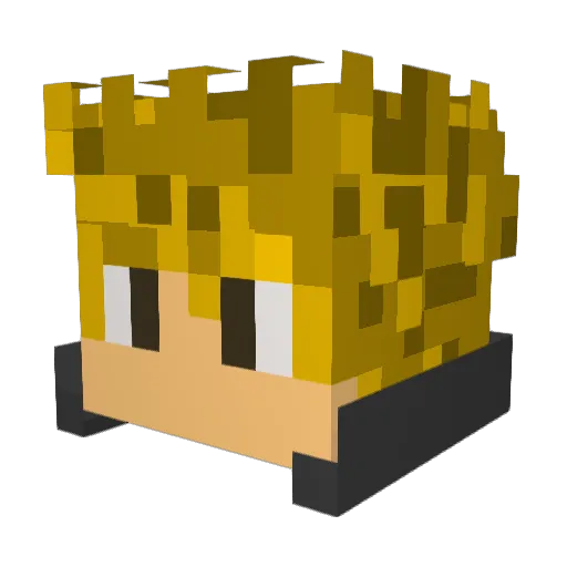 Darth_Kasket Minecraft avatar head, 3D render