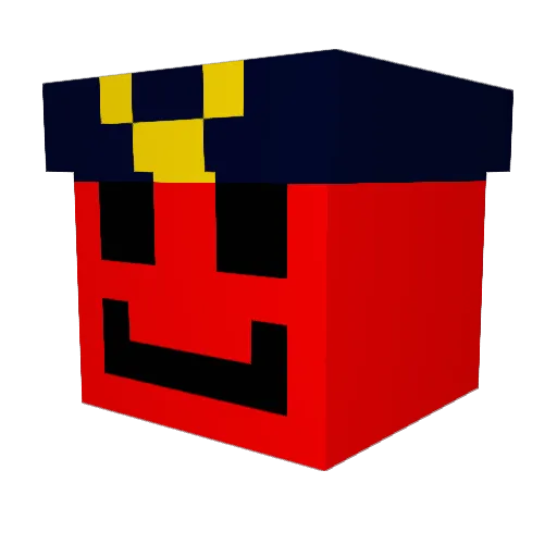 Darth_Monster Minecraft avatar head, 3D render