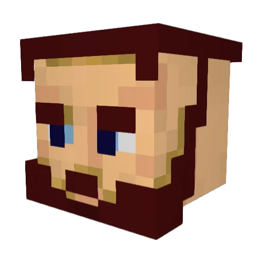 Darth_Moule Minecraft avatar head, 3D render