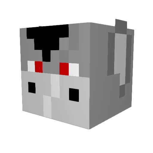 Darth_Mule Minecraft avatar head, 3D render