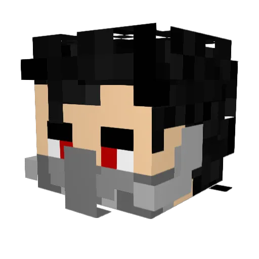 Darth_Radec Minecraft avatar head, 3D render