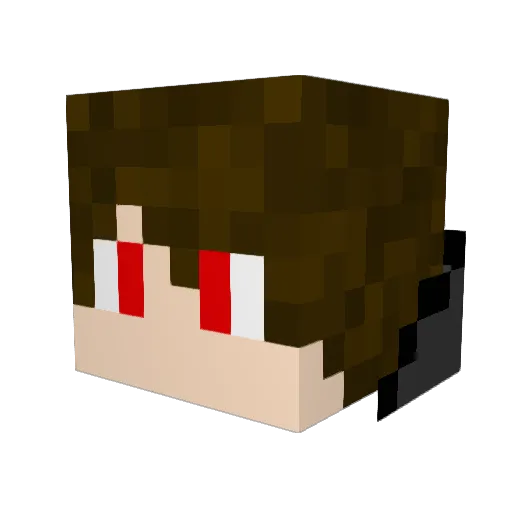 Darth_Scharf Minecraft avatar head, 3D render