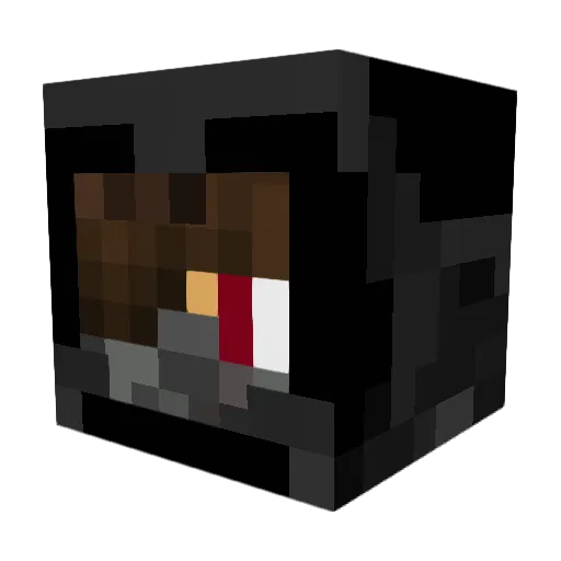 Darth_walls_14 Minecraft avatar head, 3D render