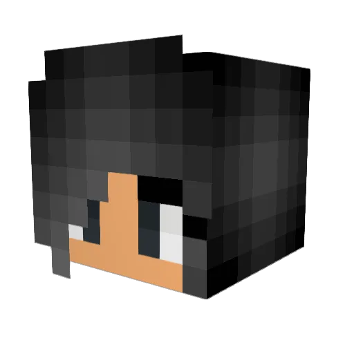 Darthjader11 Minecraft avatar head, 3D render