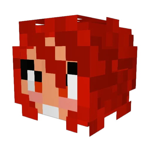 Darthkill Minecraft avatar head, 3D render