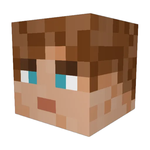 Darthkiller06 Minecraft avatar head, 3D render