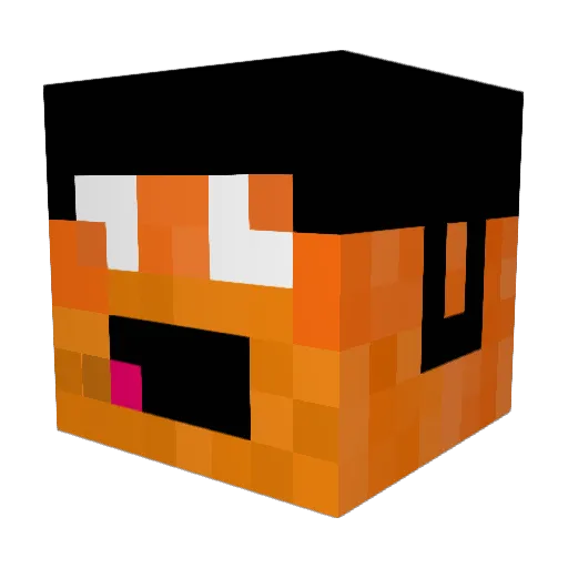 Darthonn Minecraft avatar head, 3D render