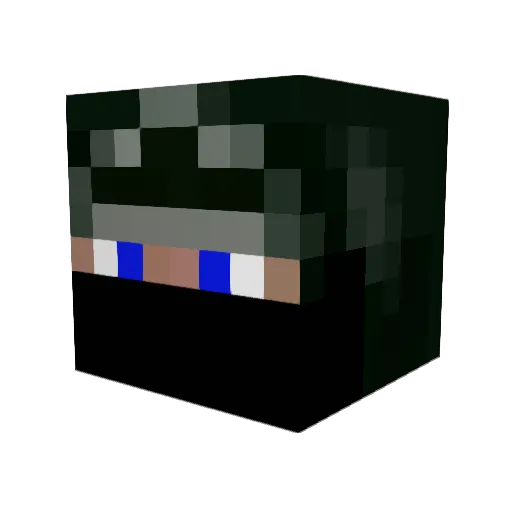 Darthrai1 Minecraft avatar head, 3D render