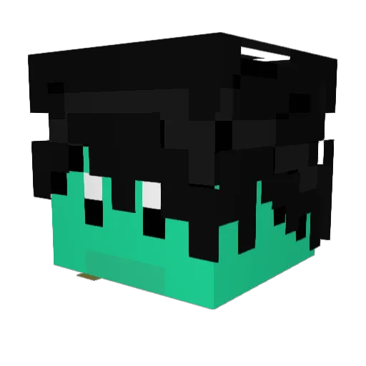 Darthskull497 Minecraft avatar head, 3D render
