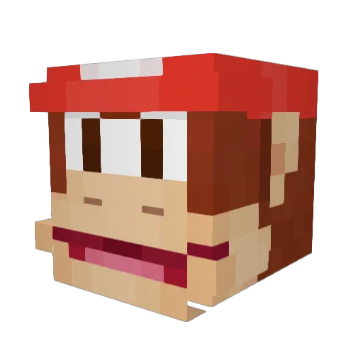 Darthyoda512 Minecraft avatar head, 3D render