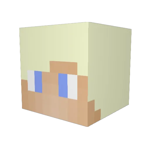 Darthyoda8682 Minecraft avatar head, 3D render