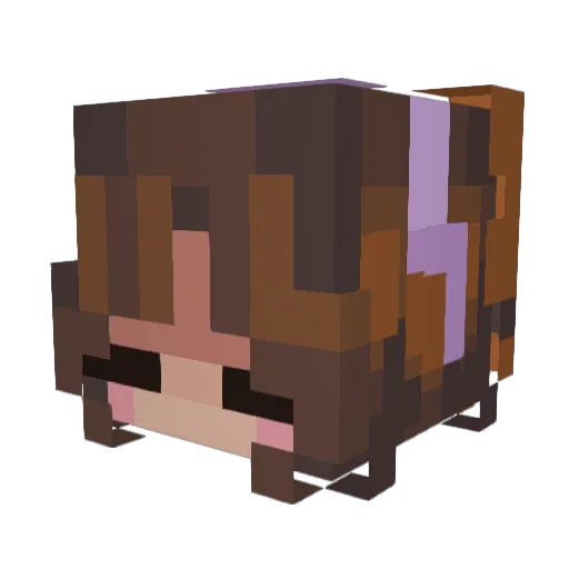 Dartied_ Minecraft avatar head, 3D render