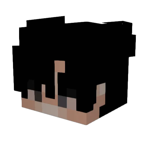 Dartiont Minecraft avatar head, 3D render