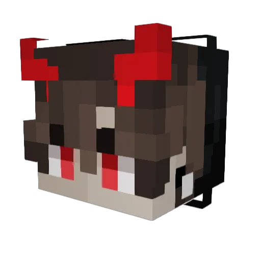 Dartiyn Minecraft avatar head, 3D render