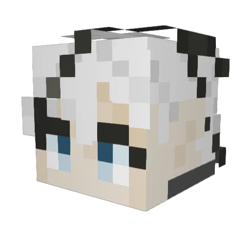 Dartoki Minecraft avatar head, 3D render