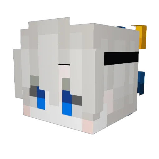 Dartrex11 Minecraft avatar head, 3D render