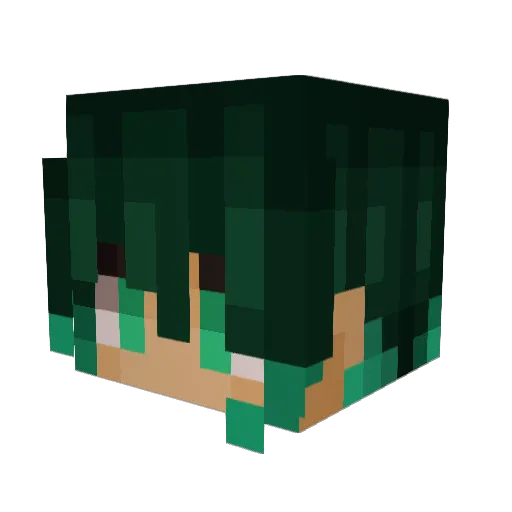 Dartykins Minecraft avatar head, 3D render