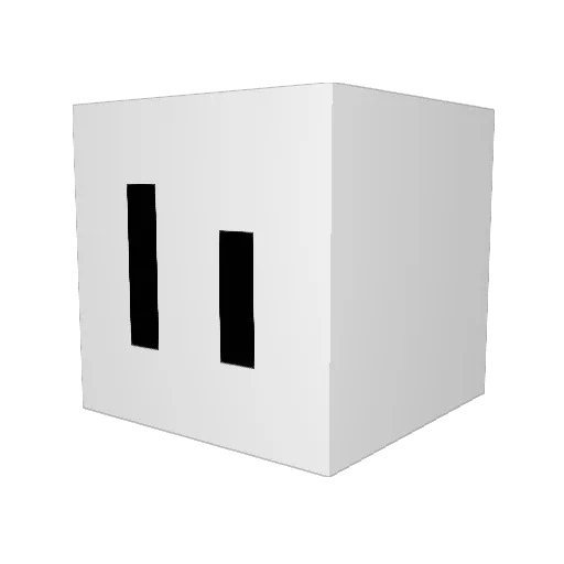 DarumaDev Minecraft avatar head, 3D render