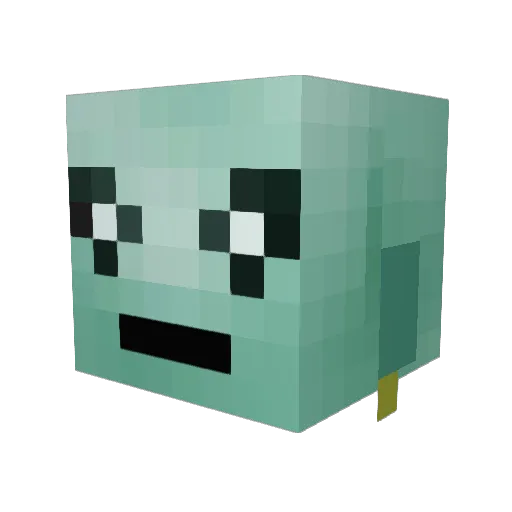Darumiko Minecraft avatar head, 3D render