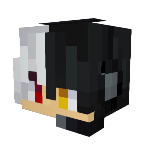 Darunium Minecraft avatar head, 3D render