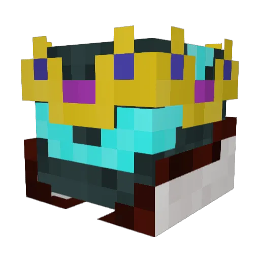 Darvechos Minecraft avatar head, 3D render