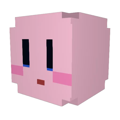 Darvich Minecraft avatar head, 3D render