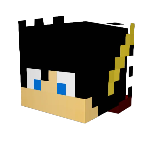DarwinRaglanPVP Minecraft avatar head, 3D render