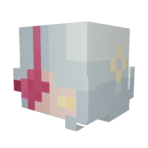 DarwinV5 Minecraft avatar head, 3D render