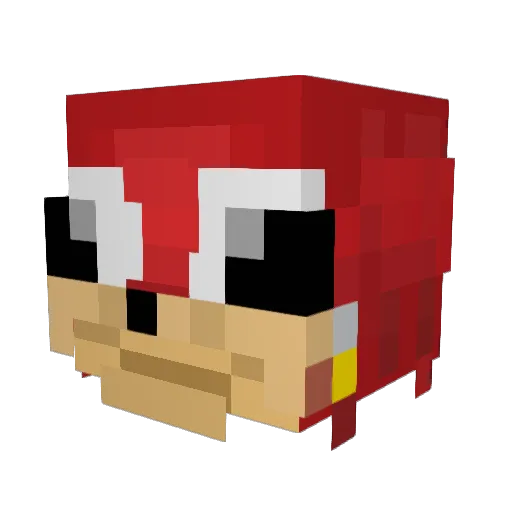 DarwinZP Minecraft avatar head, 3D render
