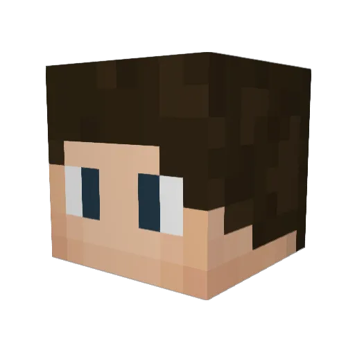 Darwin_01 Minecraft avatar head, 3D render