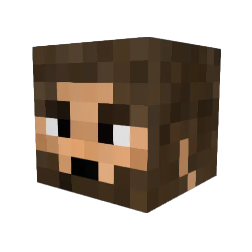 Darwina_01 Minecraft avatar head, 3D render