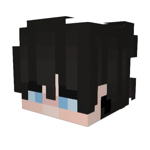 Darwius38 Minecraft avatar head, 3D render
