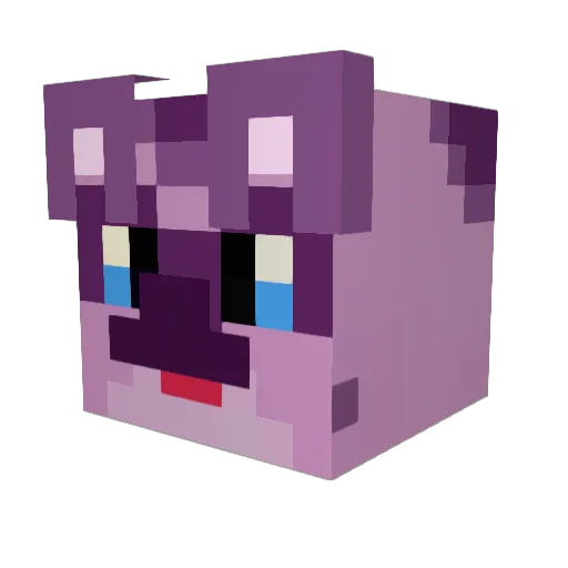 DarwynHyena Minecraft avatar head, 3D render